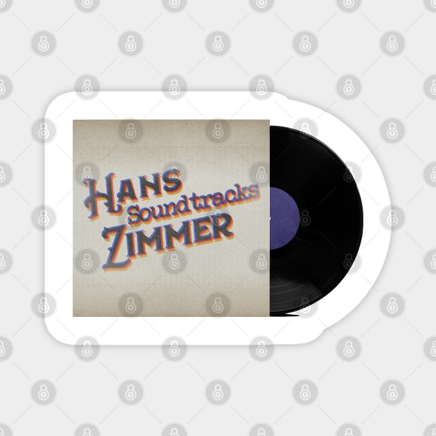 RETRO VINYL HANS ZIMMER (NO TIME TO DIE) Magnet by elSALMA