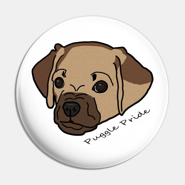 Puggle Pride Pin by horizonfall