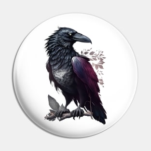 Majestic Raven Pin