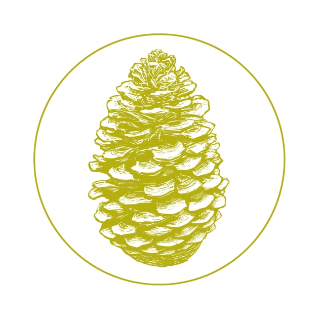 Pinecone - Yellow by adamkenney