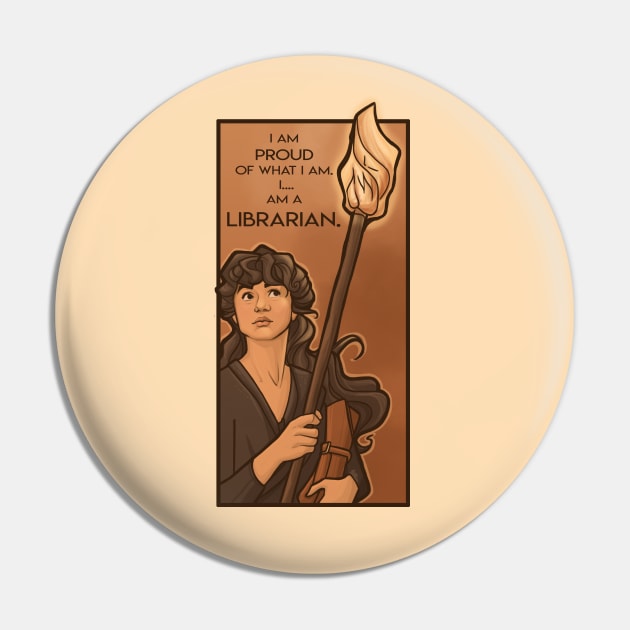 Proud Librarian Pin by KHallion