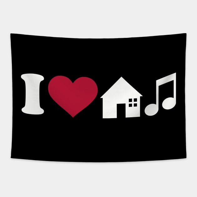 I love House music Tapestry by Designzz