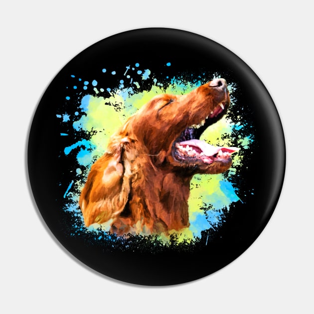 Irish Setter Dog Pin by Nartissima