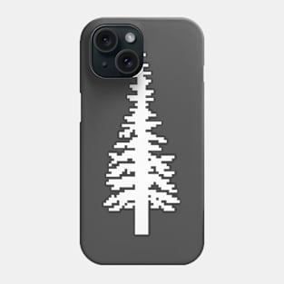 Retro Pixel Tree - White Version Phone Case