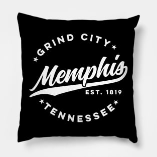 Vintage Memphis Tennessee Grind City Retro USA Pillow