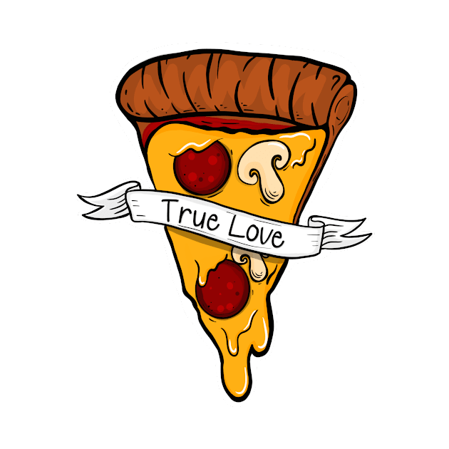 True Love Pizza is My Valentine by SusanaDesigns