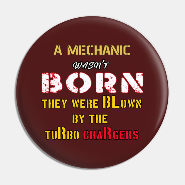 Cool Mechanic accessories, Gift for Mechanic, Behind the Wheel gift Pin by Nocrayons