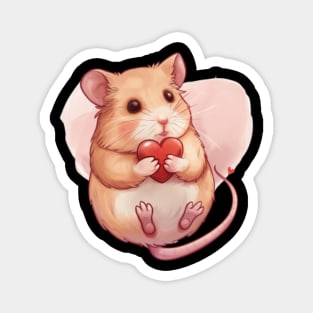 hamster lover Design Magnet
