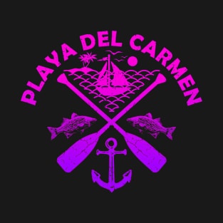 Playa Del Carmen Beach, Mexico, Boat Paddle T-Shirt