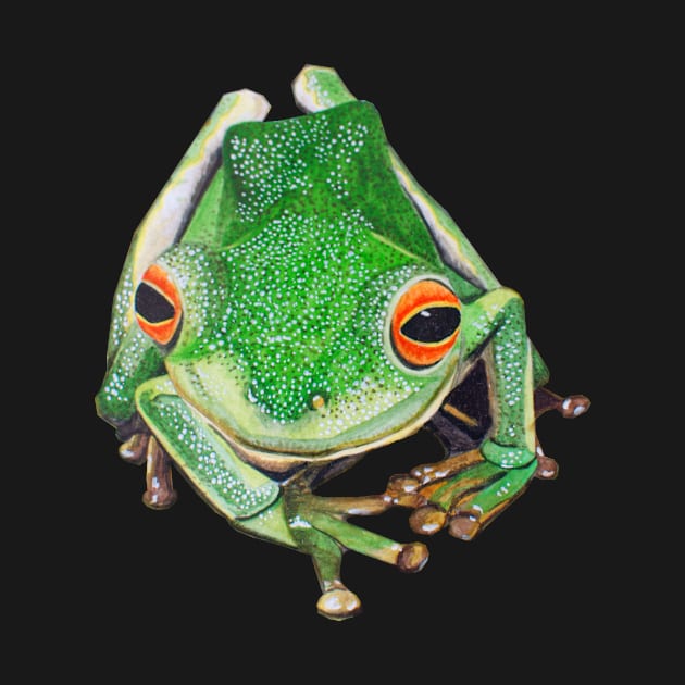 Tree frog by HandLu