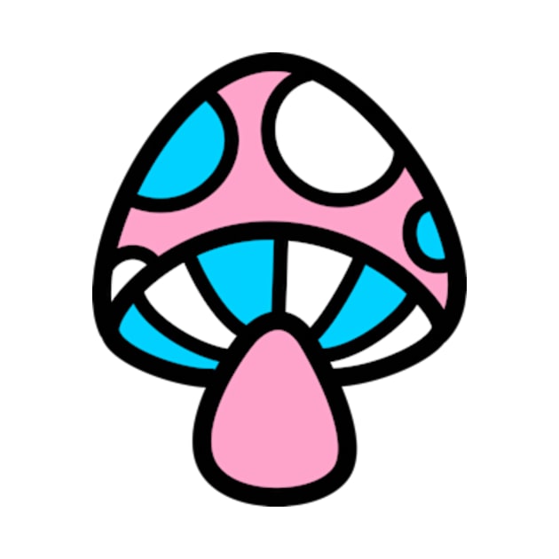 Transgender Mushroom Discrete Pride Flag by JadedOddity