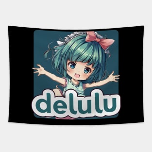 Delulu Spring Girl Tapestry