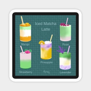 Iced Matcha Latte Magnet