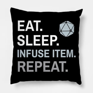 DnD Artificer Eat Sleep Infuse Item Repeat Pillow