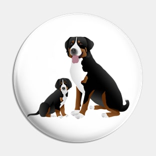 Greater swiss mountain dog Pin