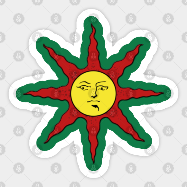 Warriors Of Sunlight Praise The Sun Dark Souls Sticker Teepublic