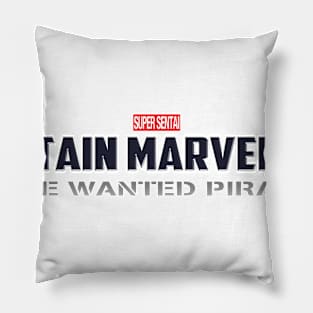 Captain Marvelous: The Wanted Pirate Pillow