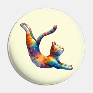 Celestial Cat Yogi Pin