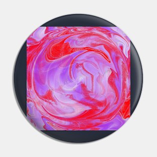 A purple and red globe Pin