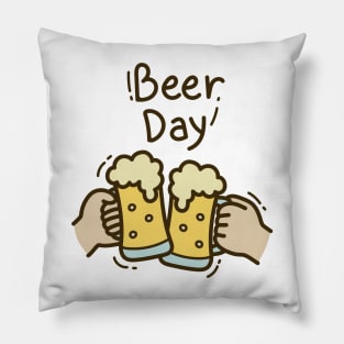 Beer Day Cheer Pillow