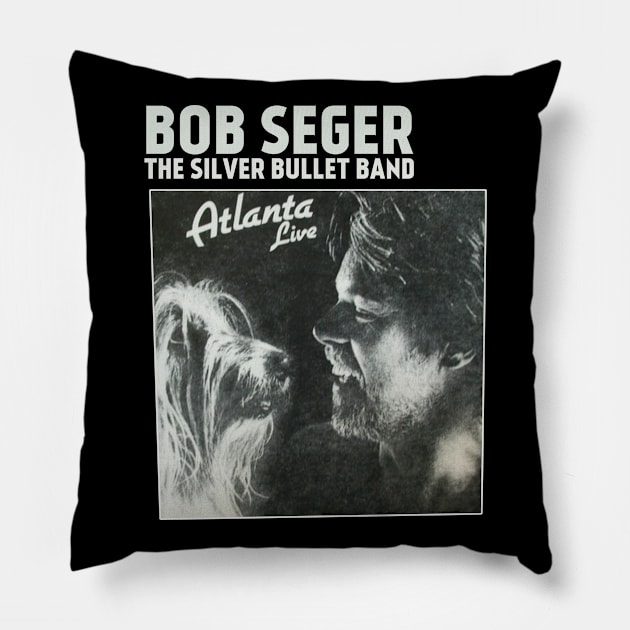 Bob seger atlanta Pillow by brown fox