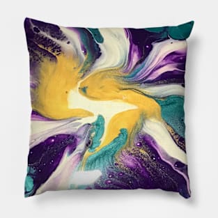 Purple Blue Topaz Spin Pillow