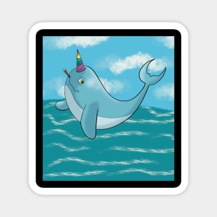 Party on Narwhal Magnet