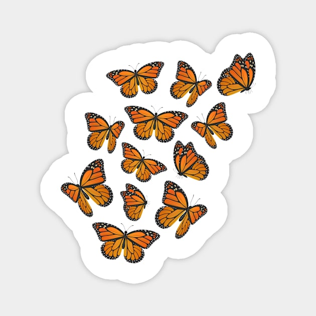 Monarch Butterflies Magnet by Melon Street