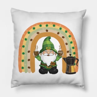 Cute Coffee Gnome Pillow