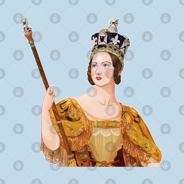 Queen Victoria - historical illustration by vixfx