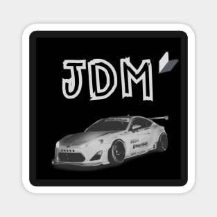 Scion FRS / Subaru BRZ / Toyota GT86 Black and White JDM Design Magnet