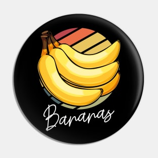 Banana - Retro Style Bananas Vintage Fruit Pin