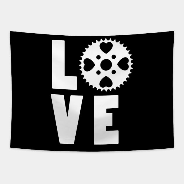 Love Bike Tapestry by Fun-E-Shirts