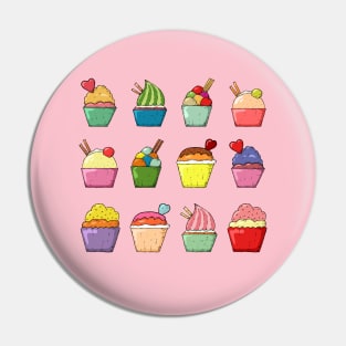 Cute Cupcake Heaven Pin