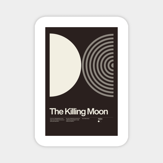 The Killing Moon Inspired Lyrics Design Magnet by sub88