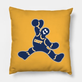 Jumping Indiana Pacers Gingerbread Man Pillow