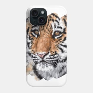 Tiger Cub Painting Phone Case