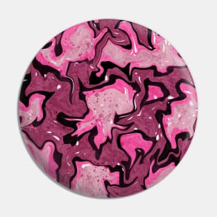 Hot pink camouflage pattern Pin