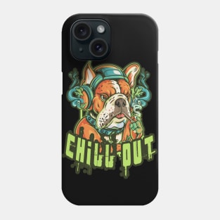 Chill Out: Hip Hop Bulldog Art Piece Phone Case