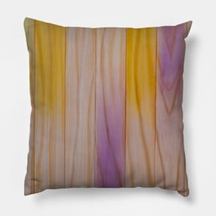 Abstract multi coloured wooden effect background Pillow