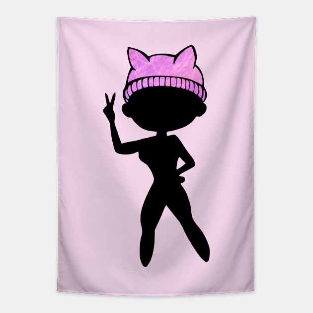 Pussy Hat Tapestry by Olooriel