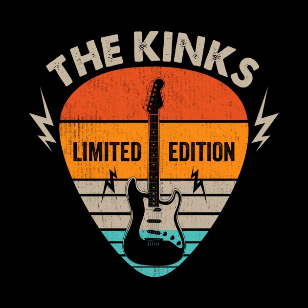 Vintage Kinks Name Guitar Pick Limited Edition Birthday by Monster Mask