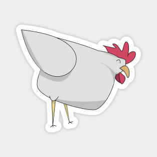 Cute white chicken Magnet