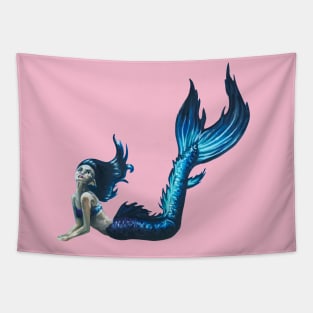 Blue Mermaid Tapestry