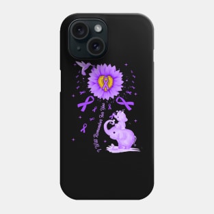 I Will Remember For You Elephant Flower Alzheimers Awareness Phone Case