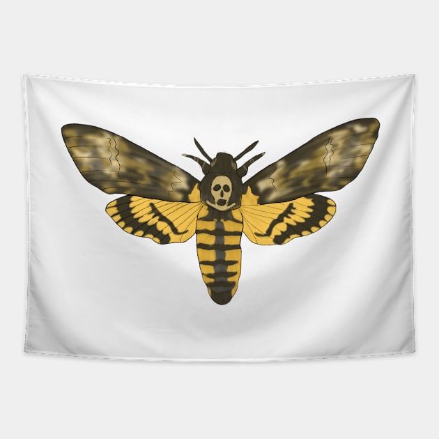 Death’s Head Hawk Moth Tapestry by BugHellerman