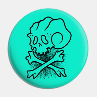 Big Skull & Bones Pin