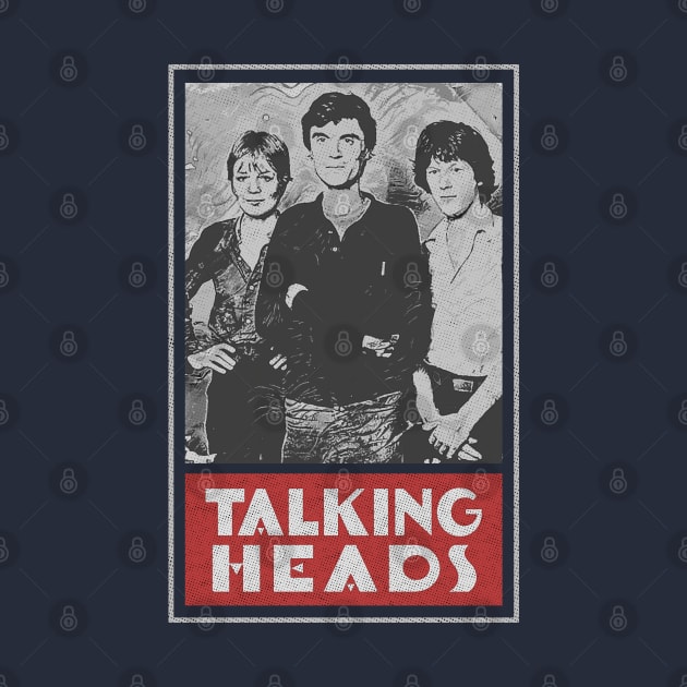 Talking Heads Old Times Retro Style Fan Art by VintageMimi