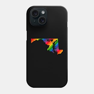 USA States: Maryland (rainbow) Phone Case