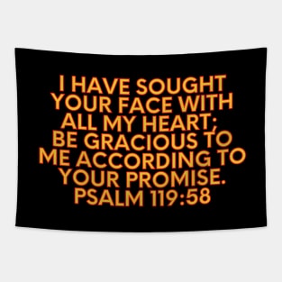 Bible Verse Psalm 119:58 Tapestry